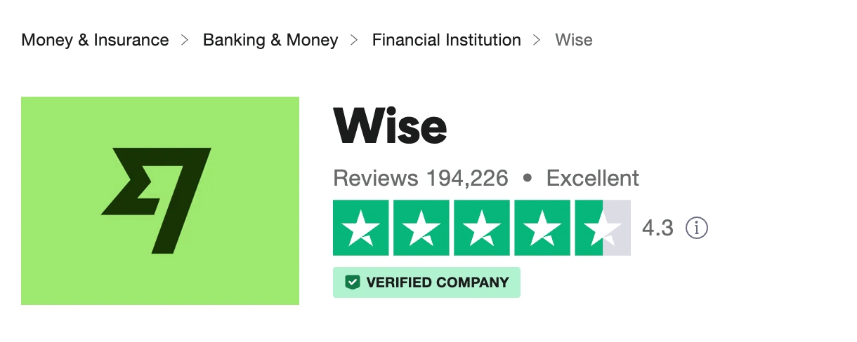 Wise Trustpilot