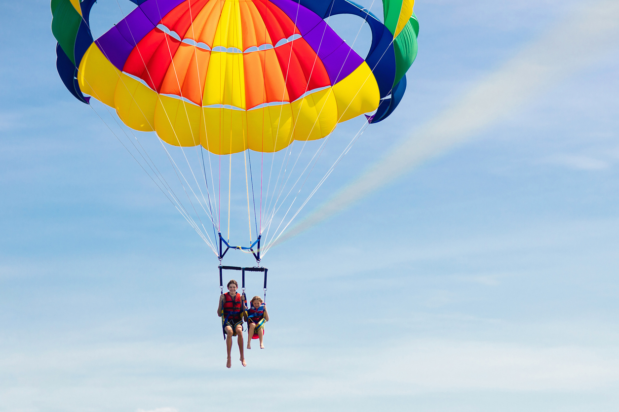 Kids parasailing lake tahoe