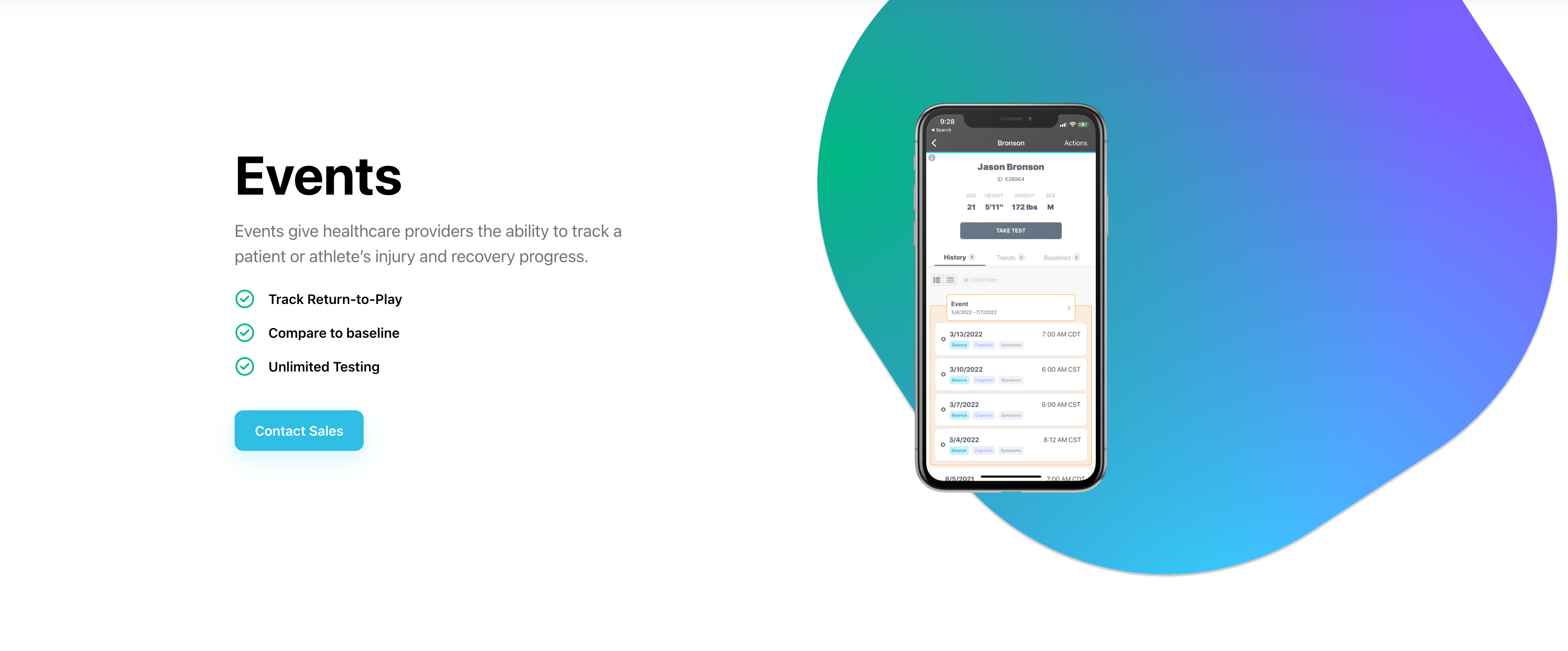 Event Tracking Sway Medical