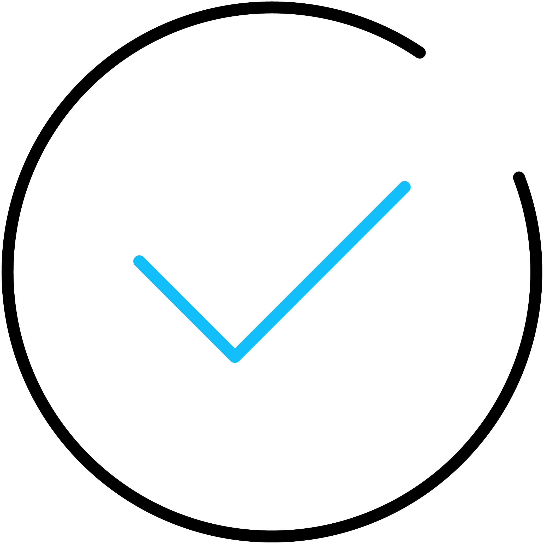 Checkmark within a circle