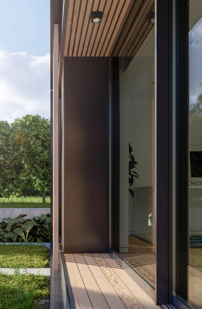 glide pod glass sliding door