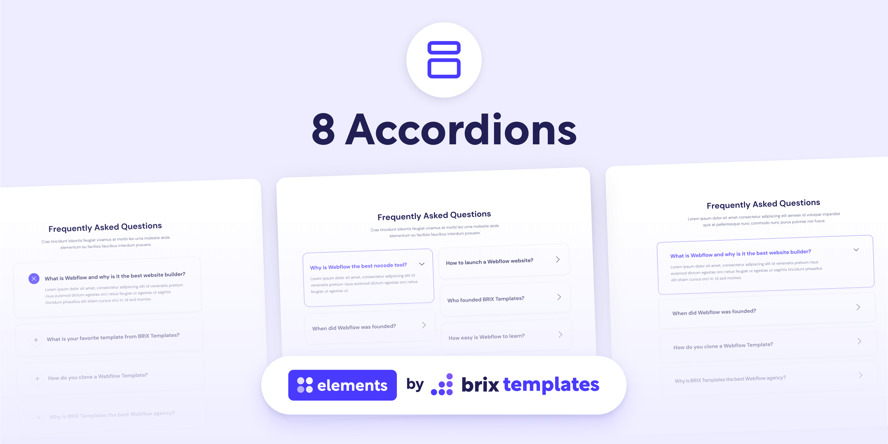 Accordions flow Cloneable Template BRIX Templates