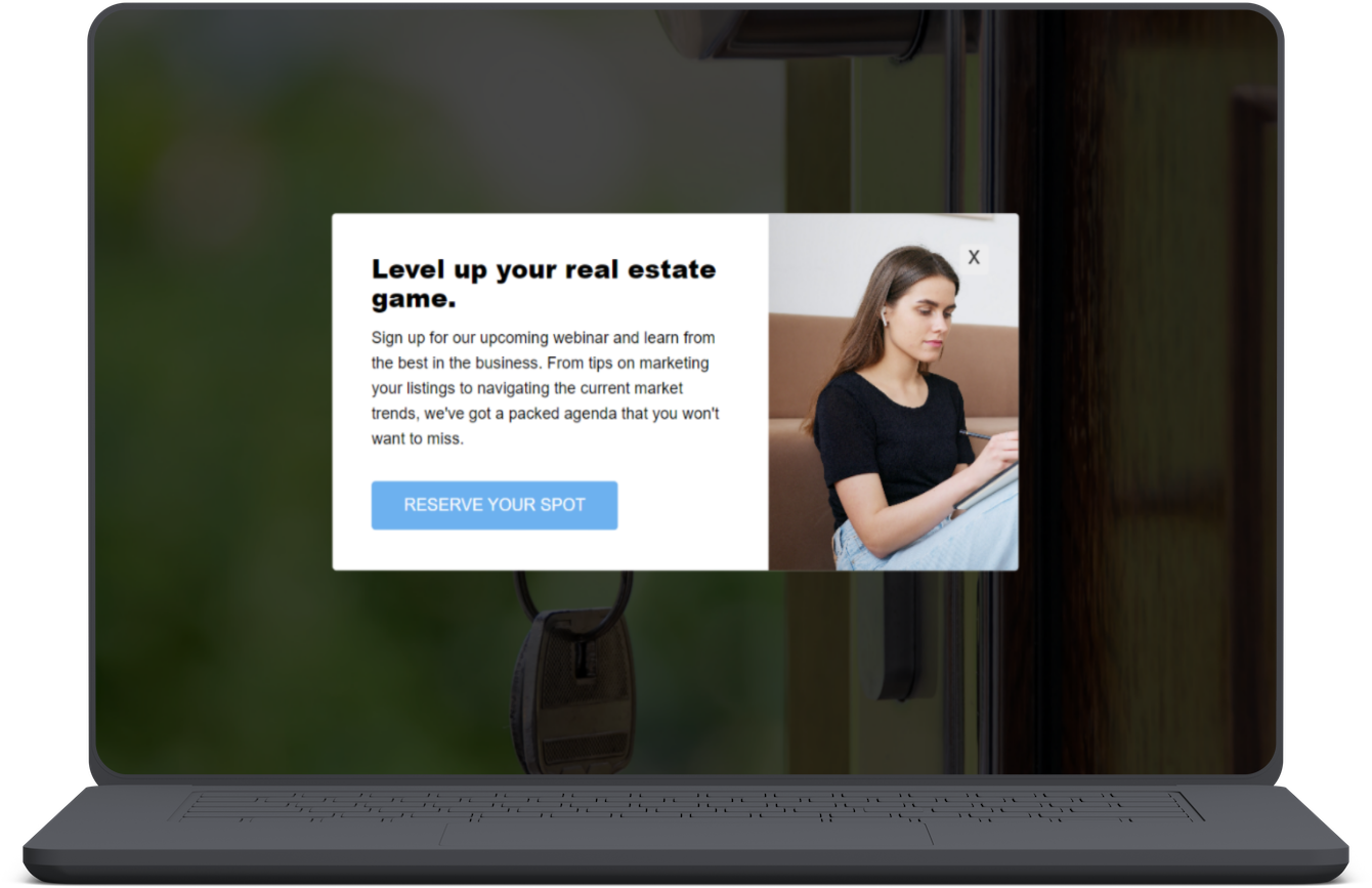 Webinar Best Practices Popup Template
