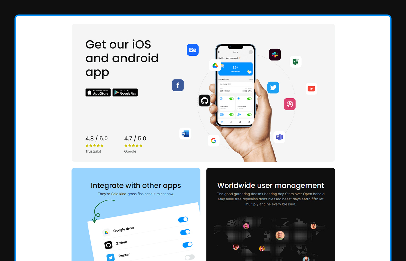 Drip App Website Template Drip App Website Template
