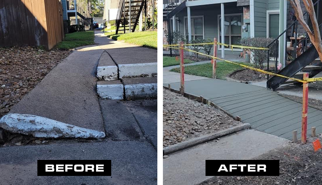 Concrete Work Services MVP Roofing and Construction Conroe, Texas