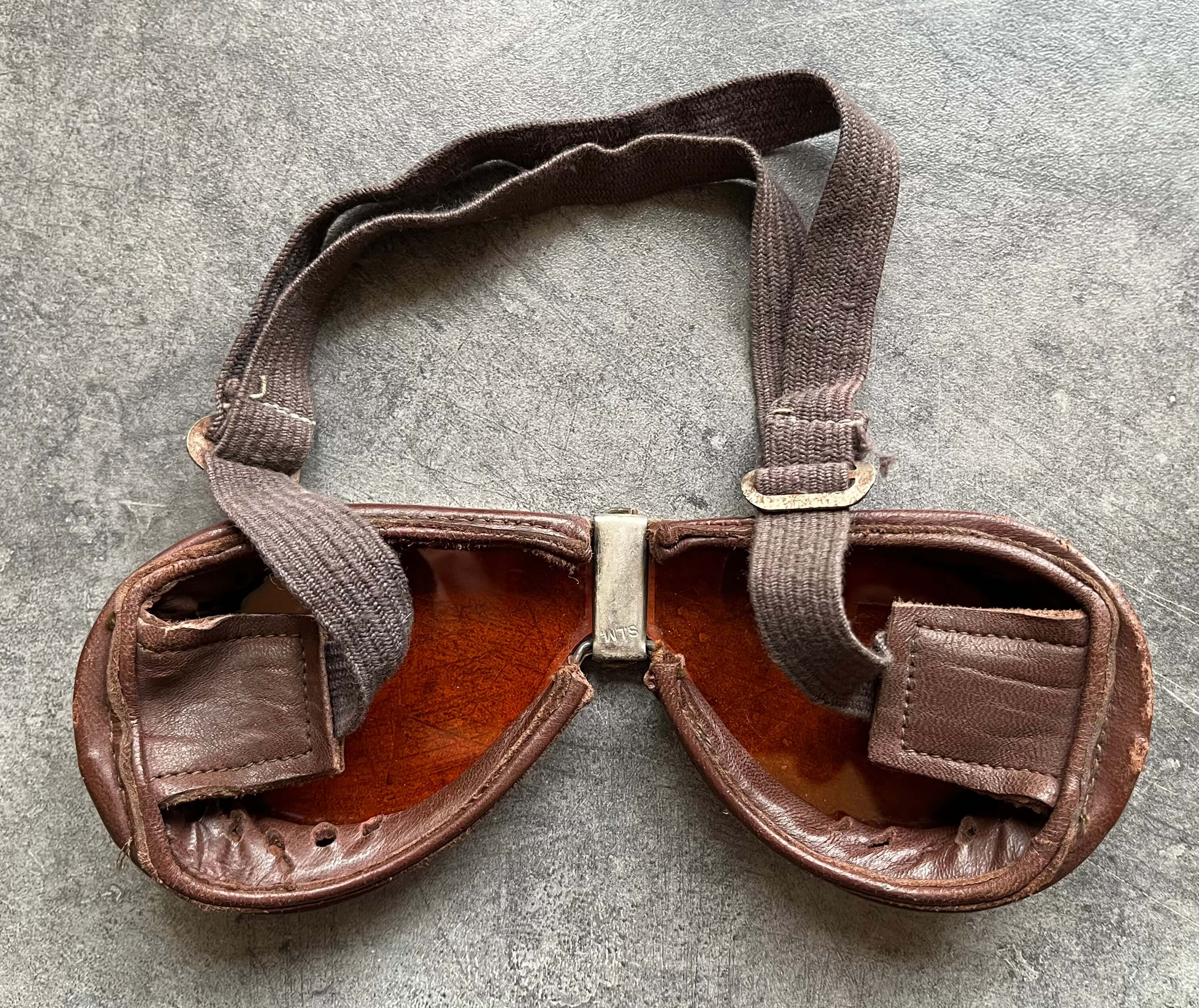 WW2 British Army Dispatch Riders Armoured Crew Goggles.