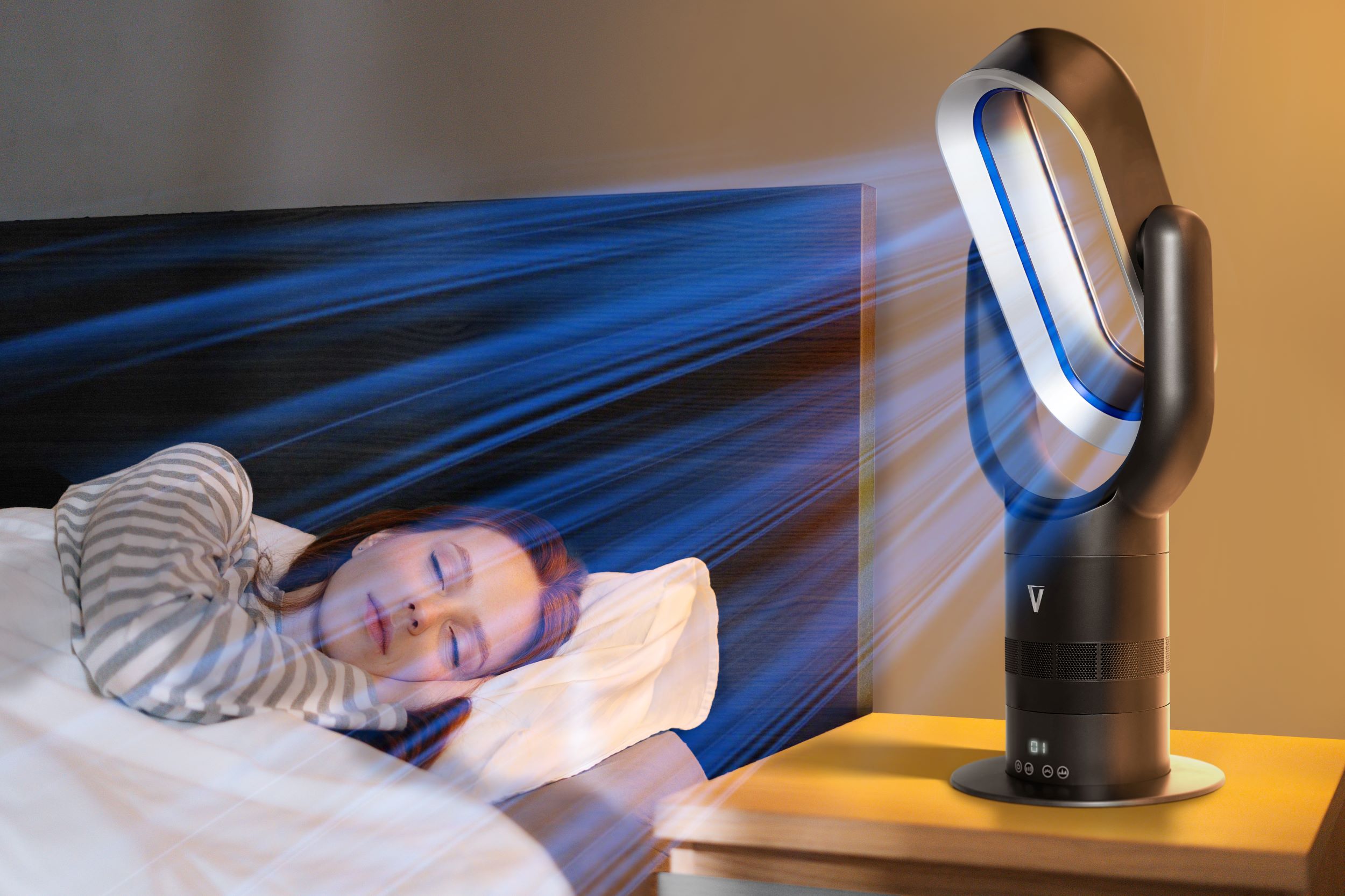 Vortex Air™ Pro - Bladeless Tower Fan (Heater u0026 Cooler)