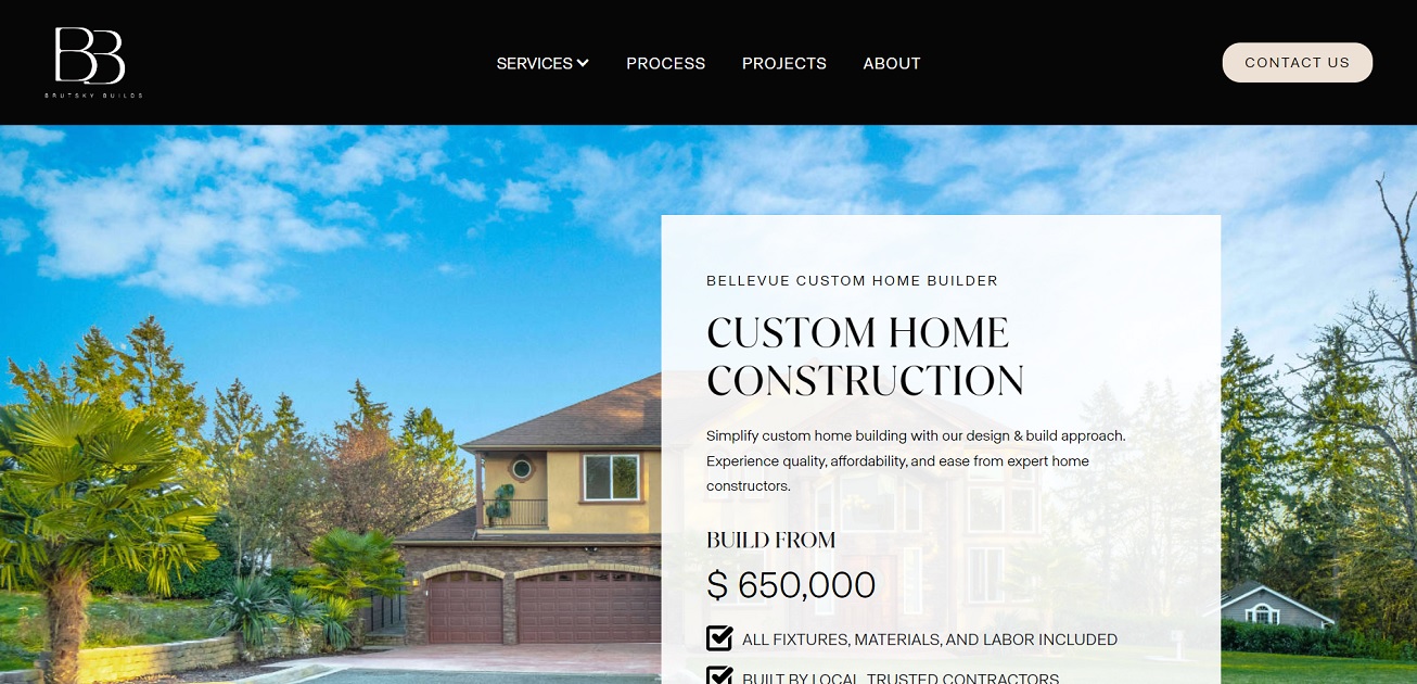 Custom Home Builder Bellevue Construction Services