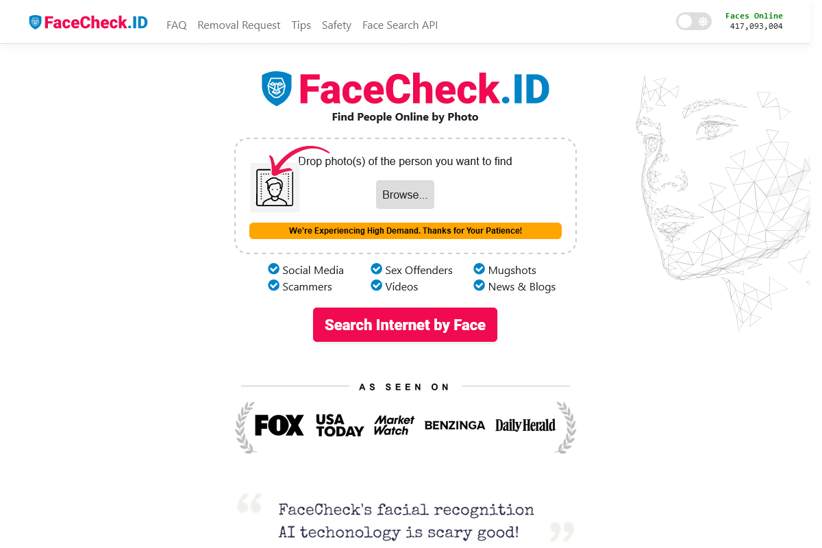 AI Tool FaceCheck ID