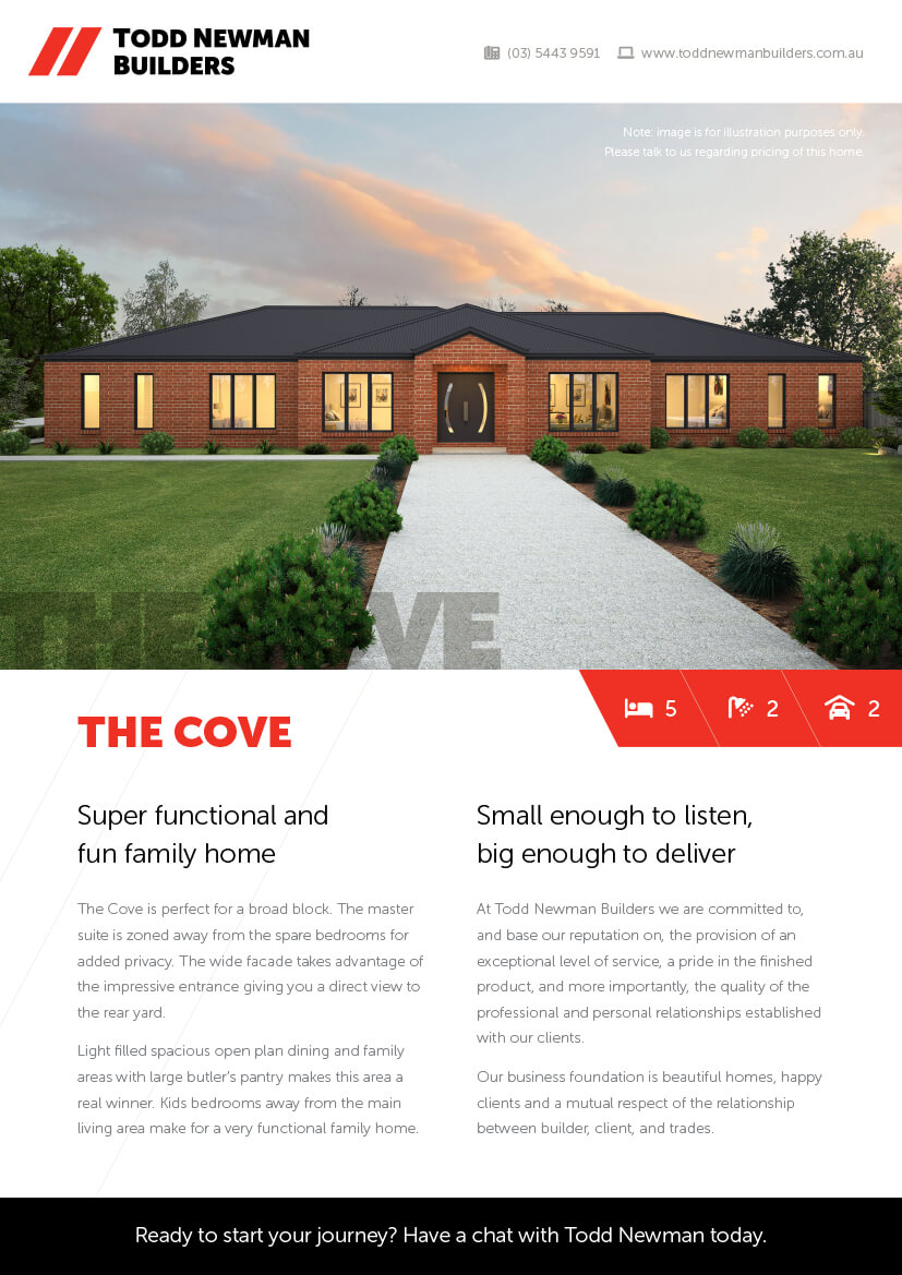 The Cove Tailored House Plan by Todd Newman Builders
