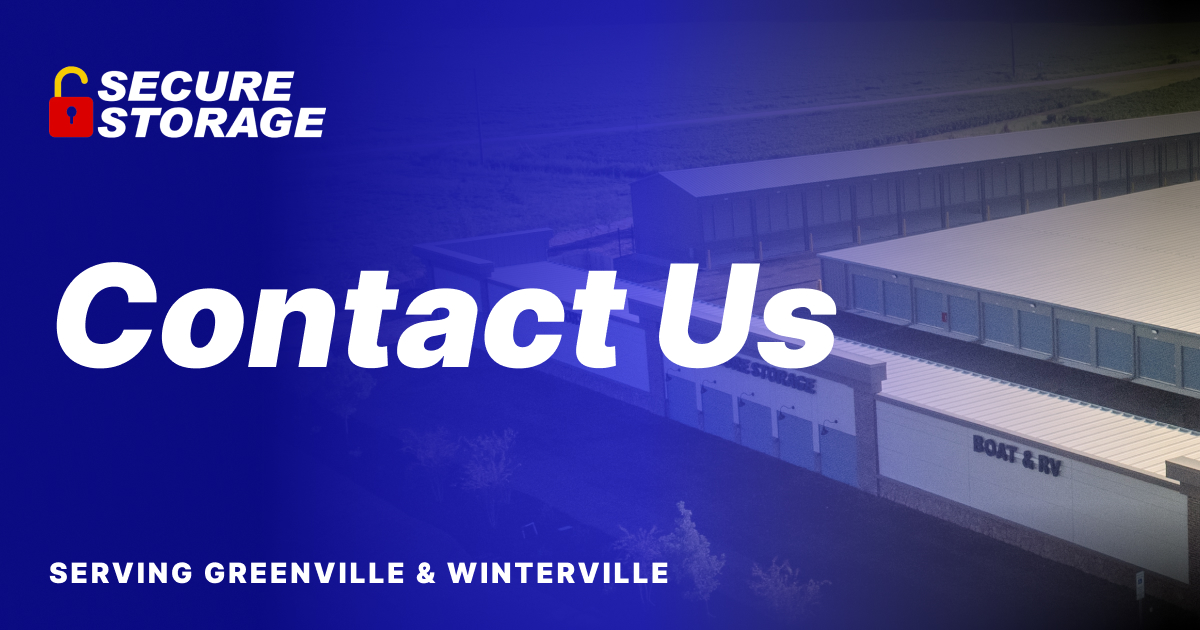 Call Greenville SelfStorage Pros Secure Storage